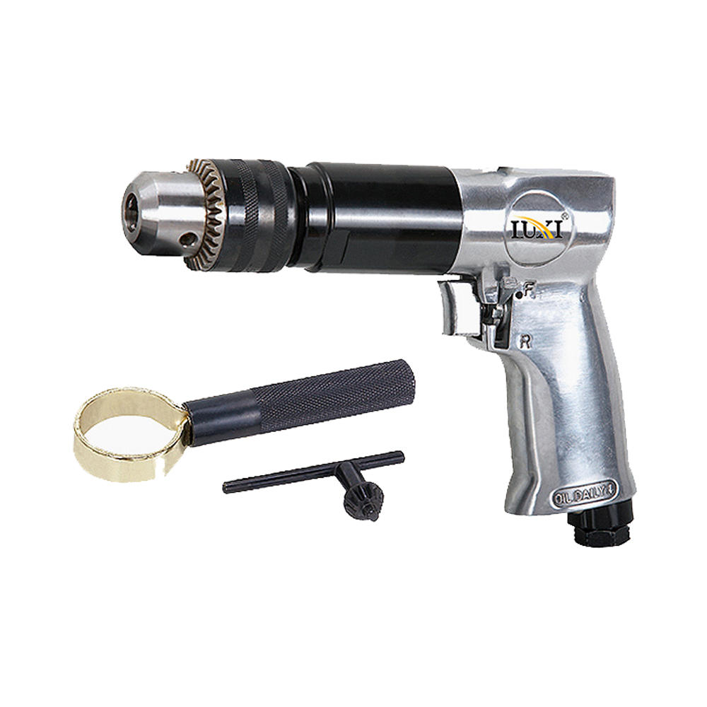Taladro de pistola reversible de 3-8 pulgadas LX-3010 con mango de tornillo de banco